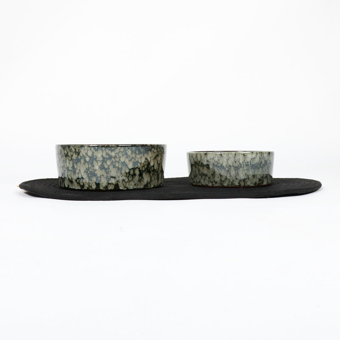 Jasper eet- & drinkkom - marble green