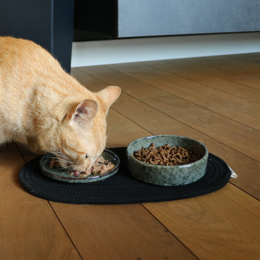 Jasper kat eet- & drinkkom - marble green