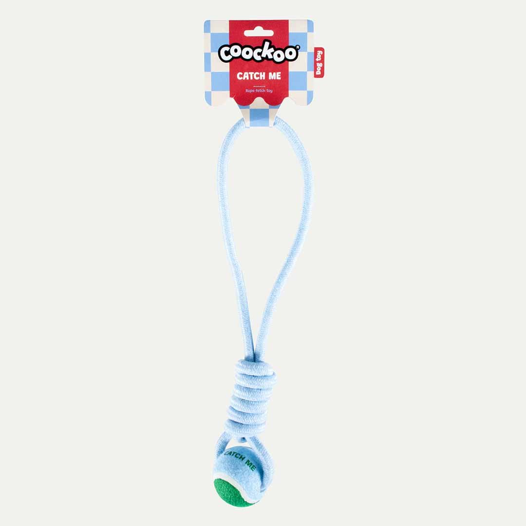Ball with rope loop SWING ME Hondenspeelgoed Coockoo