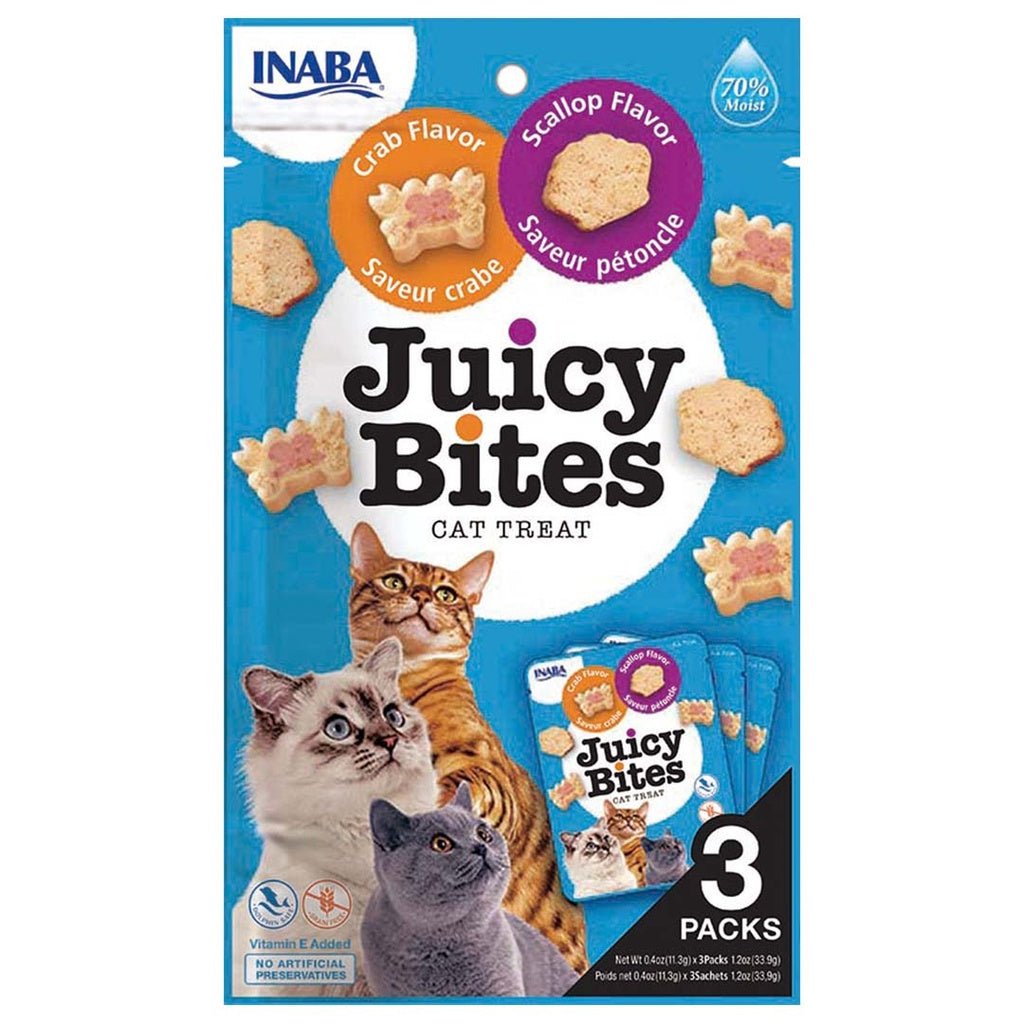 CIAO Juicy Bites sint - jakobsschelp & krab smaak Snacks INABA