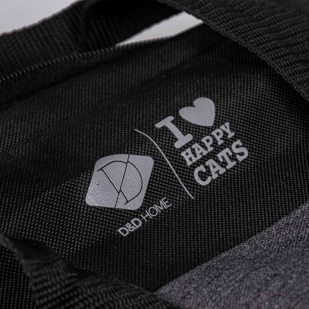 Set voor onderweg transporttas D&D Home - I LOVE Happy Cats