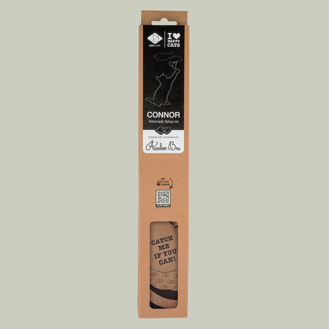 CONNOR - Telescopische hengel Kattenspeelgoed D&D Home - I LOVE Happy Cats